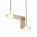 Laurent 06 Pendant - Brass / Opal