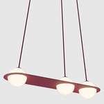 Laurent 07 Pendant - Burgundy / Opal
