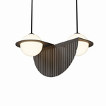 Laurent 09 Pendant - Black / Frosted