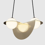 Laurent 09 Pendant - Brass / Frosted