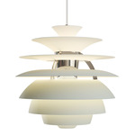 PH Snowball Pendant - Dusty Green / Chrome