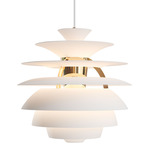 PH Snowball Pendant - Soft White / Brass