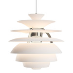 PH Snowball Pendant - Soft White / Chrome