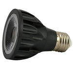 Sunlight2 PAR20 Med Base 10W 120V 15Deg Warm Dim 2-PACK - Black