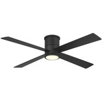 Falco Flush Ceiling Fan with Light - Coal / Coal