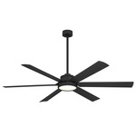 Cairo Smart Ceiling Fan with Light - Coal / Coal