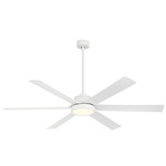 Cairo Smart Ceiling Fan with Light - Flat White / Flat White