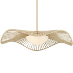 Longfield Pendant - Natural / White
