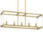 Oro District Island Light - Soft Brass / Clear