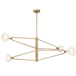 Orion Chandelier - Legacy Brass / Alabaster