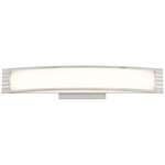 Vantage Bathroom Vanity Light - Brushed Nickel / White