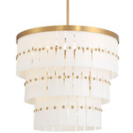 Coronelle Pendant - Legacy Brass / Alabaster