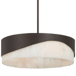 Sway Pendant - Dark Bronze / Alabaster