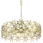 Flower Child Drum Pendant - Ambry Gold