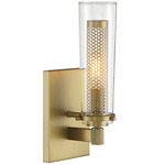 Emmerham Wall Sconce - Soft Brass / Clear