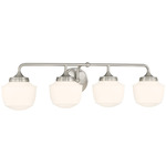 Cornwell Bathroom Vanity Light - Brushed Nickel / Etched Opal