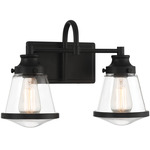 Mannsdale Bathroom Vanity Light - Coal / Clear