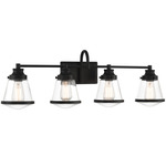 Mannsdale Bathroom Vanity Light - Coal / Clear