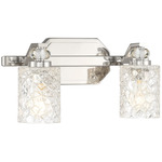Crystal Kay Bathroom Vanity Light - Chrome / Clear
