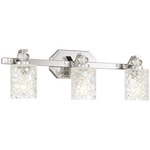 Crystal Kay Bathroom Vanity Light - Chrome / Clear