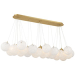 Langford Island Light - Legacy Brass / Art Glass