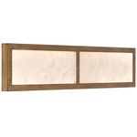 Stiles Bathroom Vanity Light - Ashen Gold / Alabaster