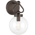 Stella Wall Sconce - Dark Bronze / Clear