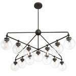 Stella Chandelier - Dark Bronze / Clear