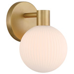 Fenton Wall Sconce - Legacy Brass / White Striped