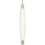 Verto Pendant - Brushed Nickel / Clear