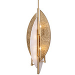 Saint Martin Foyer Pendant - Ashen Gold / Alabaster