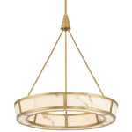 Velaris Pendant - Legacy Brass / Alabaster