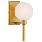 Mooncrest Wall Sconce - Legacy Brass / Alabaster