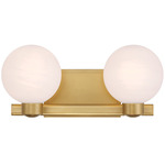 Mooncrest Bathroom Vanity Light - Legacy Brass / Alabaster