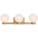 Mooncrest Bathroom Vanity Light - Legacy Brass / Alabaster