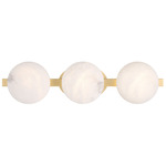 Zill Bathroom Vanity Light - Lily Gold / Alabaster