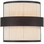 Harbor Wrap Wall Sconce - Legacy Brass / Dark Bronze / Tan