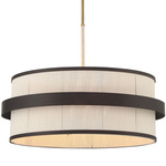 Harbor Wrap Pendant - Legacy Brass / Dark Bronze / Tan