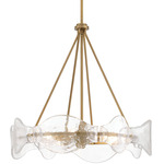 Elora Pendant - Legacy Brass / Clear