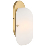 Heathcote Wall Sconce - Legacy Brass / Alabaster