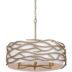 Branch Reality Pendant - Ashen Gold / White