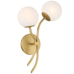 Curven Wall Sconce - Legacy Brass / Alabaster