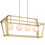 Shimmer Island Light - Legacy Brass / Etched Opal Amber