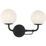 Whitehall Bathroom Vanity Light - Matte Black / Alabaster