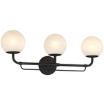 Whitehall Bathroom Vanity Light - Matte Black / Alabaster