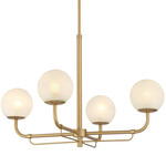 Whitehall Chandelier - Legacy Brass / Alabaster