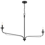 Velena Linear Chandelier - Matte Black