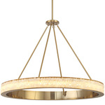 Divinely Chandelier - Celeste Brass / Quartz