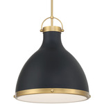 Lynk Pendant - Legacy Brass / Matte Coal