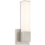Vantage Square Color Select Wall Sconce - Brushed Nickel / White